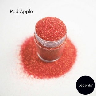Lecenté Red Apple Iridescent Glitter